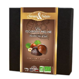 Coffret 16 Escargots Praline Enrob.Choco Lait