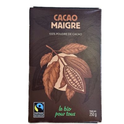 Cacao Maigre 250 G