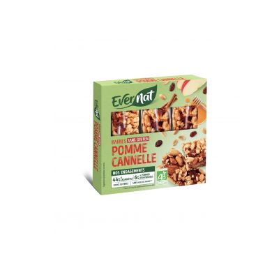 Barre Pomme Cannelle Sans Gluten 75 G De Grèce