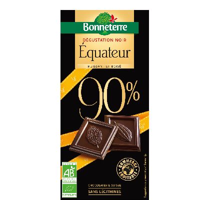 Chocolat Degustation Noir Equateur 90% De Suisse