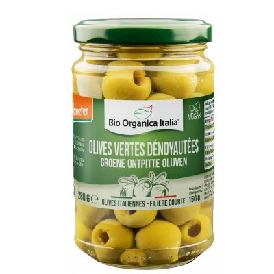 Olives Vertes Denoyautees Saumure 370 G